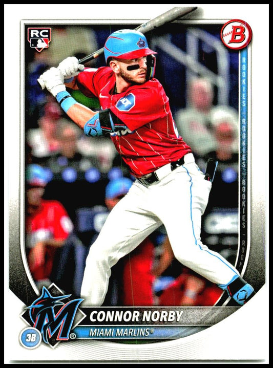 2025 Bowman #46 Connor Norby Rookie Miami Marlins