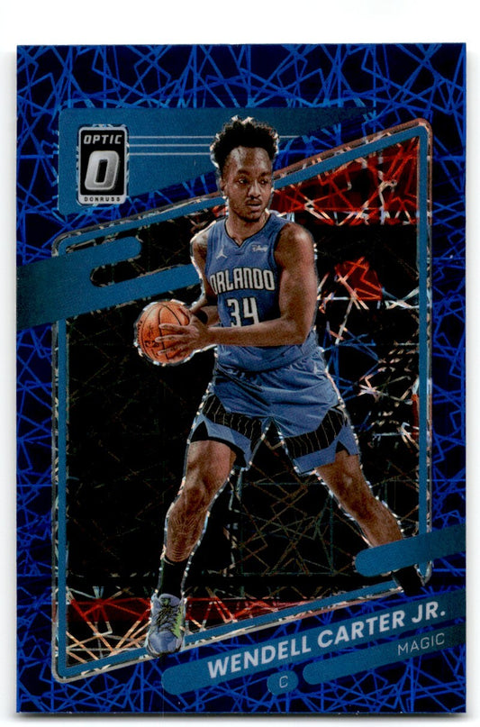 2021-22 Donruss Optic Blue Velocity Wendell Carter Jr. Orlando Magic #24