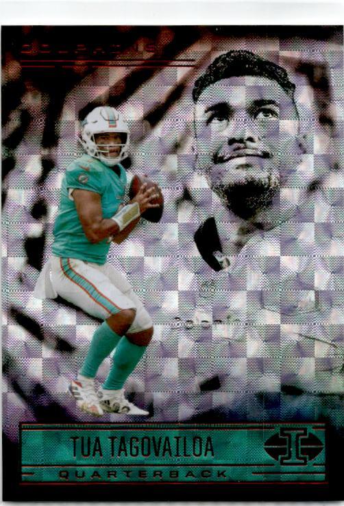 2021 Panini Illusions Trophy Collection Hyper #55 Tua Tagovailoa Miami Dolphins
