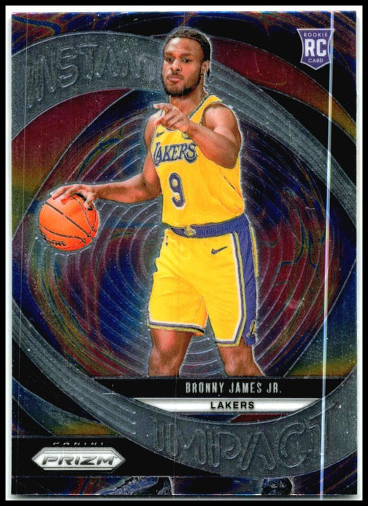 2024-25 Panini Prizm Instant Impact #7 Bronny James Jr. Los Angeles Lakers