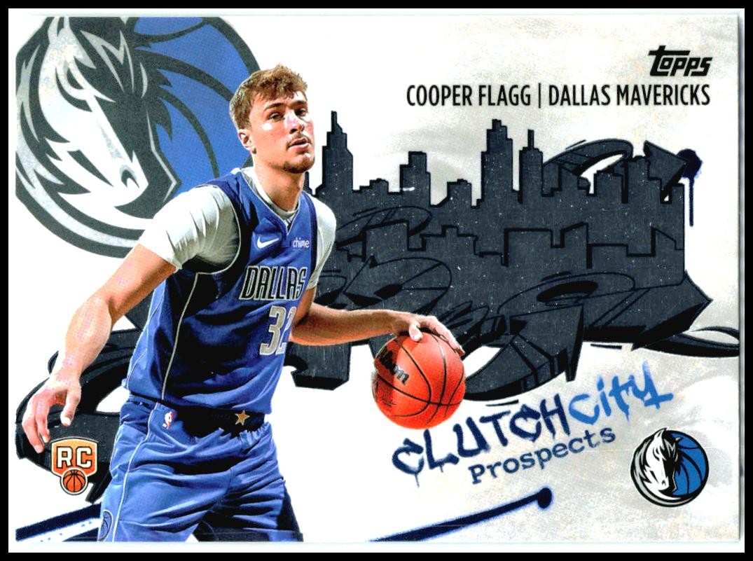 2025-26 Topps Clutch City Prospects #CC-1 Cooper Flagg Dallas Mavericks