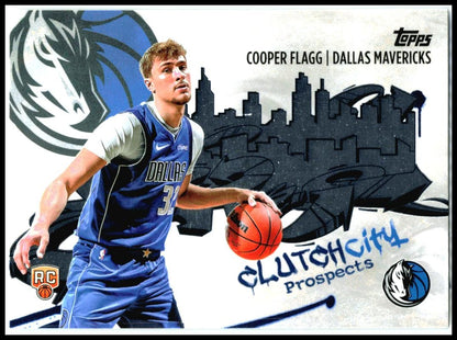 2025-26 Topps Clutch City Prospects #CC-1 Cooper Flagg Dallas Mavericks