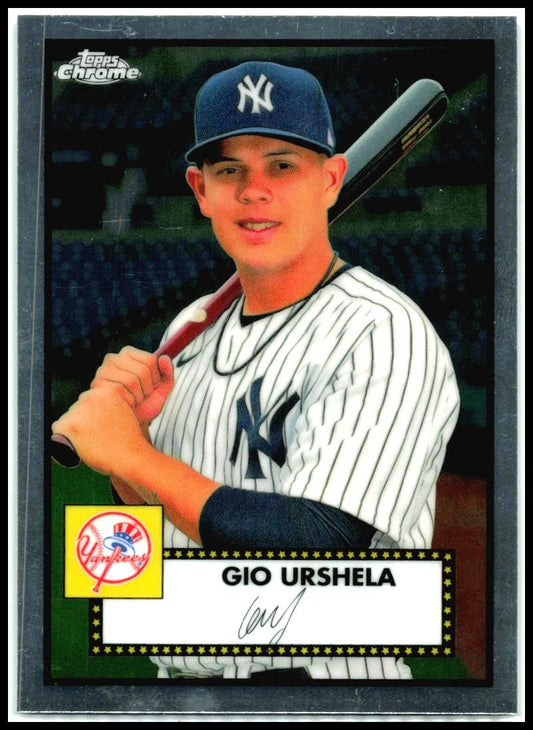 2021 Topps Chrome Platinum Anniversary #402 Gio Urshela New York Yankees