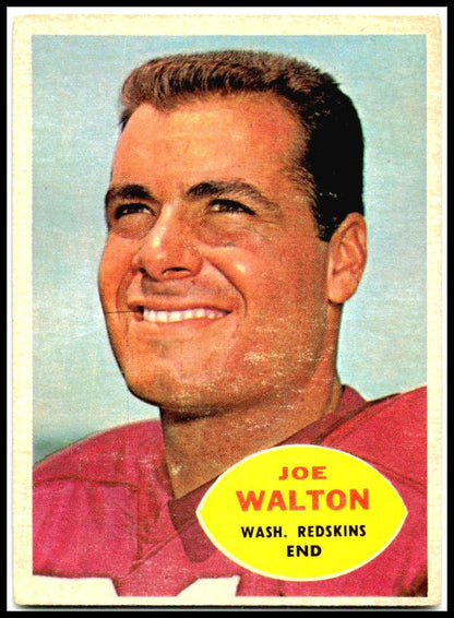 1960 Topps #127 Joe Walton Rookie Washington Redskins