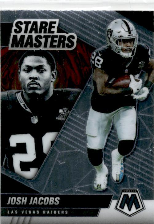 2021 Panini Mosaic Stare Masters #SM18 Josh Jacobs Las Vegas Raiders