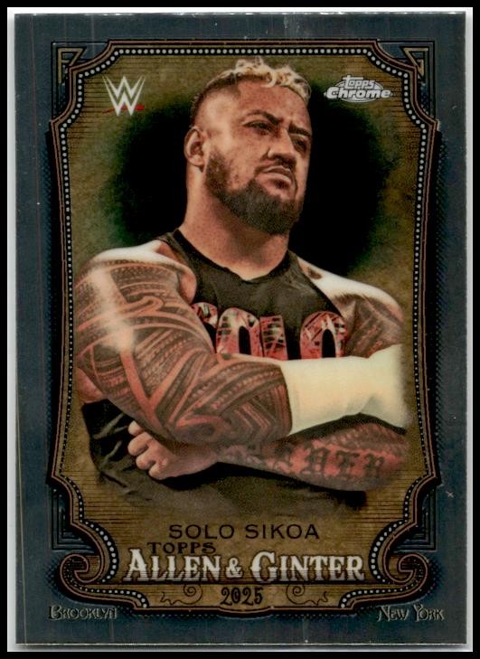 2025 Topps Chrome WWE Allen & Ginter #AG-SSK Solo Sikoa
