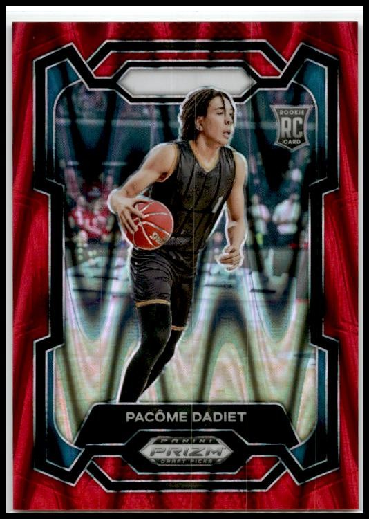 2024 Prizm Draft Picks Red Back #81 Pacome Dadiet New York Knicks