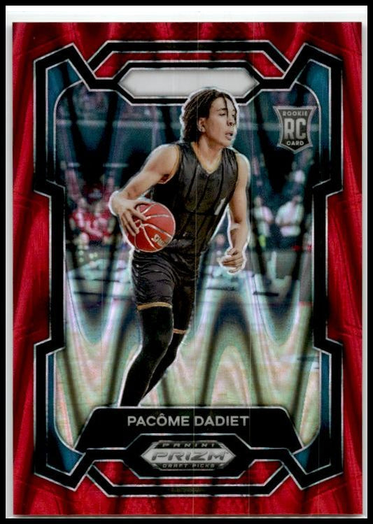 2024 Prizm Draft Picks Red Back #81 Pacome Dadiet New York Knicks
