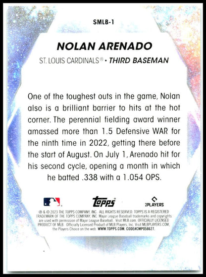 2023 Topps Stars of MLB #SMLB-1 Nolan Arenado St. Louis Cardinals