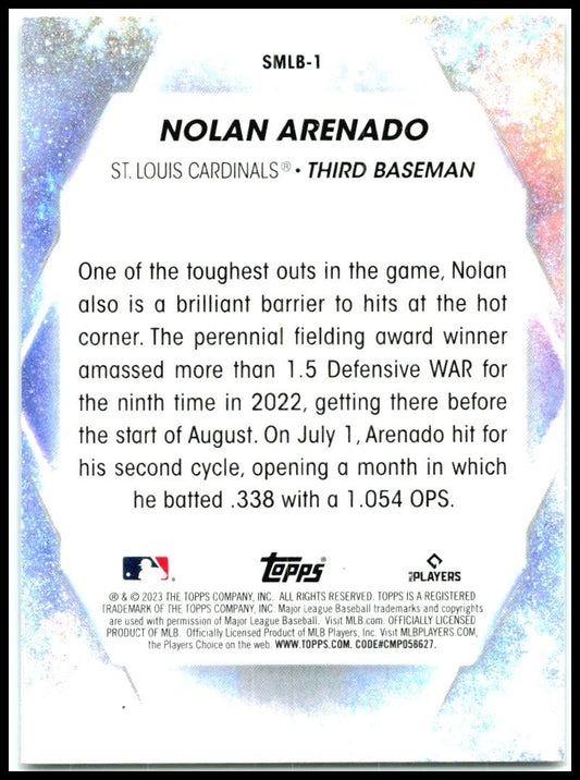 2023 Topps Stars of MLB #SMLB-1 Nolan Arenado St. Louis Cardinals
