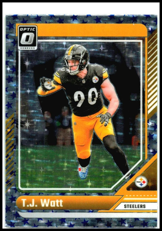 2024 Donruss Optic Stars #169 T.J. Watt Pittsburgh Steelers
