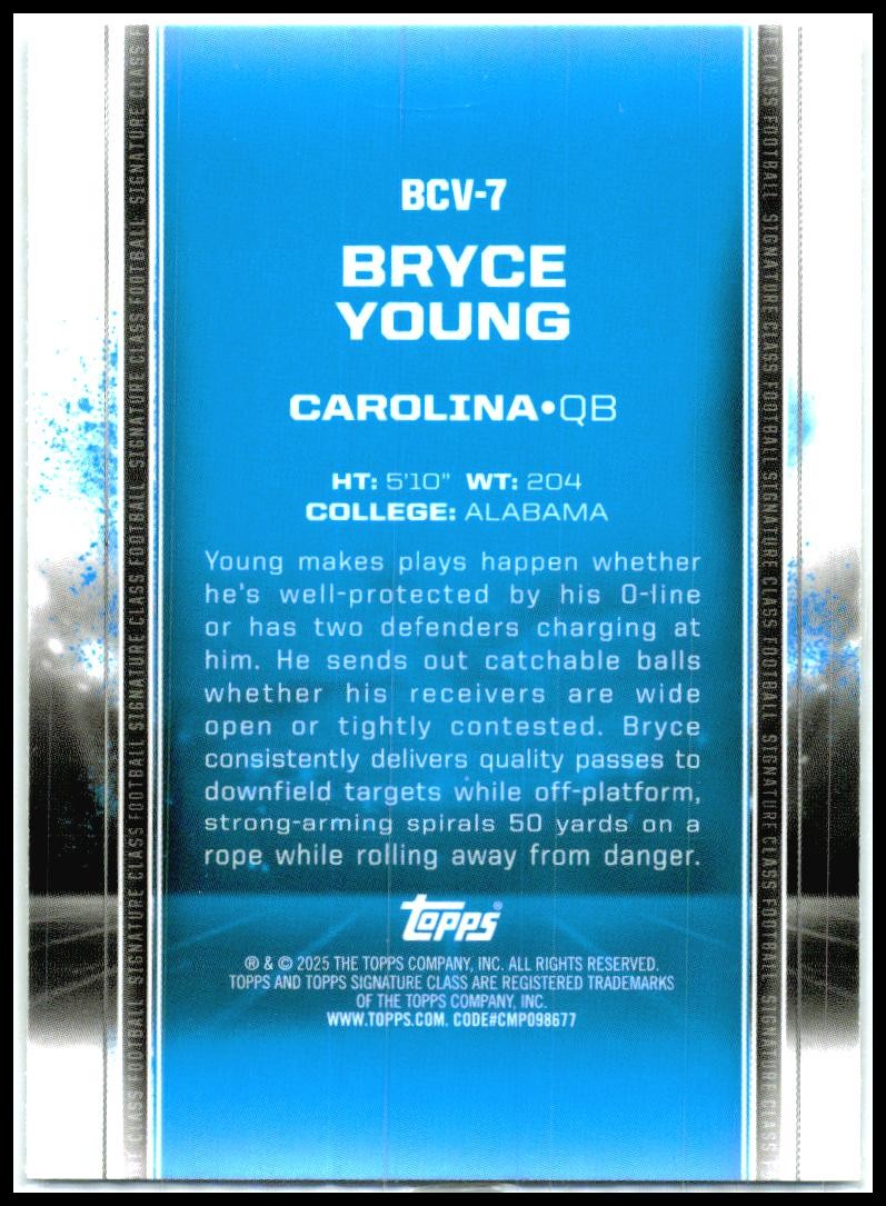 2024 Topps Signature Class Chrome Kaleidoscope #BCV-7 Bryce Young Carolina