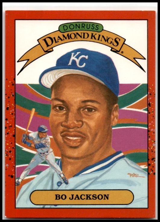 1989 Donruss # 1 Bo Jackson Diamond Kings #