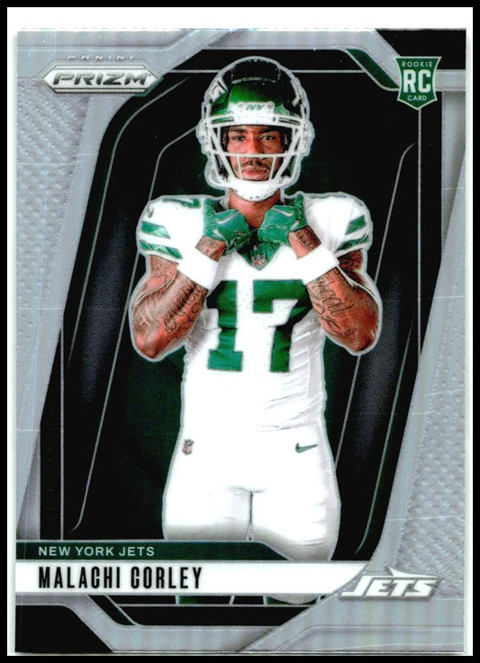 2024 Panini Prizm Rookie Variations Silver Prizm #27 Malachi Corley Jets