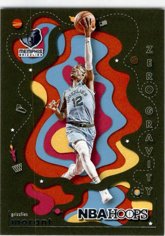 2021-22 Hoops #Zero Gravity 19 Ja Morant Memphis Grizzlies