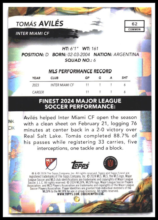2024 Finest MLS #62 Tomás Avilés