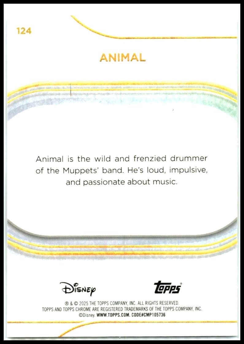 2025 Topps Chrome Disney #124 Animal