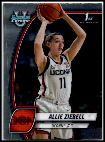 2024-25 Bowman University Chrome #5 Allie Ziebell Connecticut Huskies