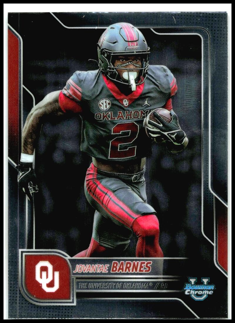 2025 Bowman Chrome University #200 Jovantae Barnes Oklahoma Sooners