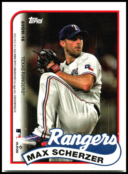 2023 Topps Archives 1989 Topps Doubleheaders #89DH-16 Scherzer / Verlander