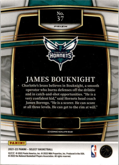 2021 Select Orange Flash Prizm #37 James Bouknight  Charlotte Hornets