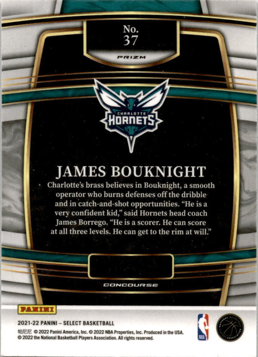 2021 Select Orange Flash Prizm #37 James Bouknight  Charlotte Hornets