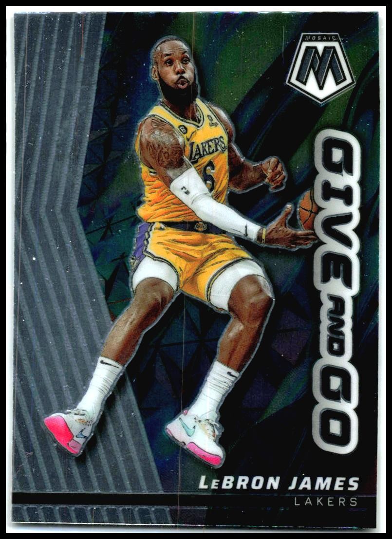 2022-23 Panini Mosaic Give and Go #3 LeBron James Los Angeles Lakers