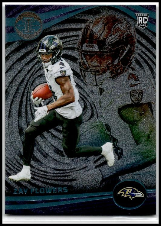 2023 Panini Illusions #10 Zay Flowers Rookie Baltimore Ravens
