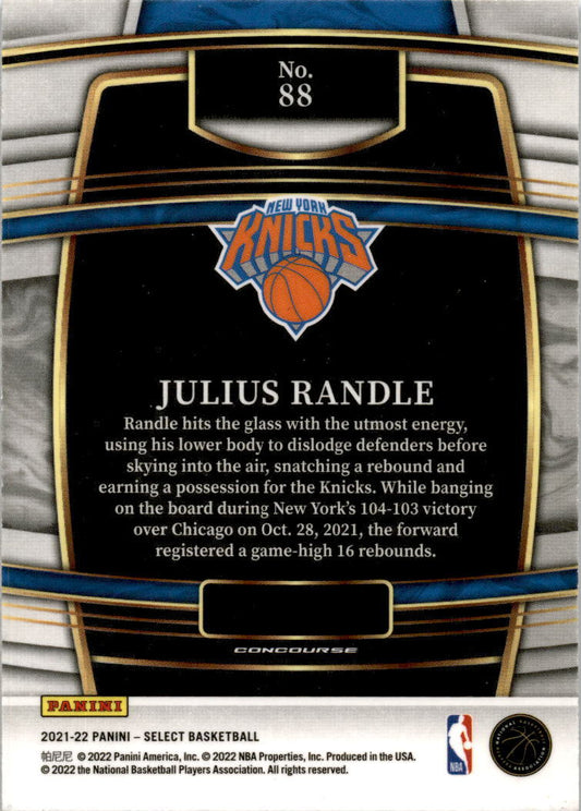 2021-22 Panini Select Blue #88 Julius Randle