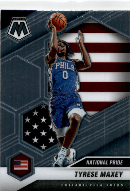 2020 Panini Mosaic National Pride #259 Tyrese Maxey Philadelphia 76ers