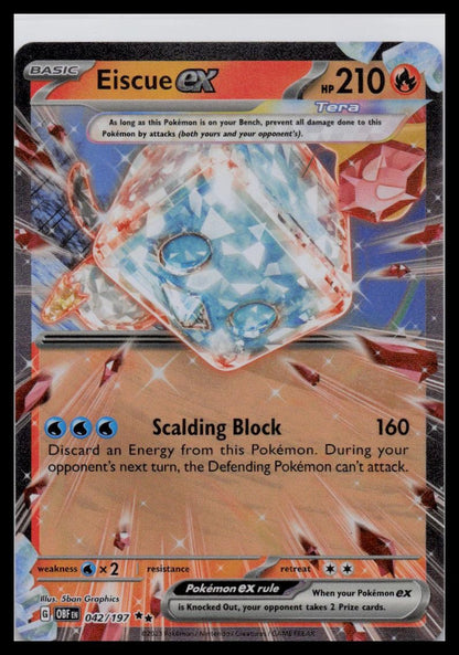 SV03: Obsidian Flames #042/197 Eiscue ex