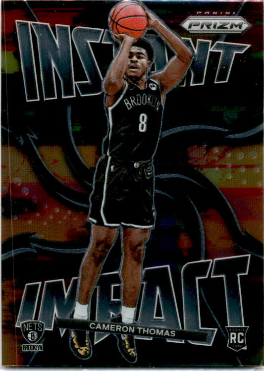 2021-22 Panini Prizm Instant Impact #2 Cameron Thomas Brooklyn Nets