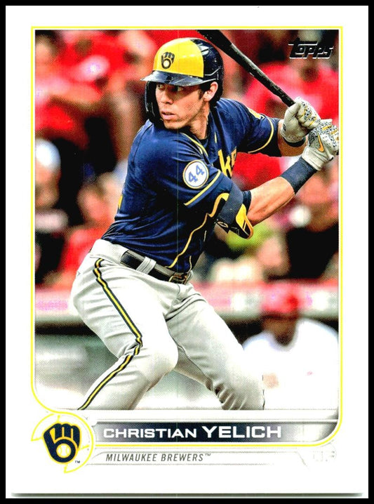 2022 Topps #288 Christian Yelich  Milwaukee Brewers