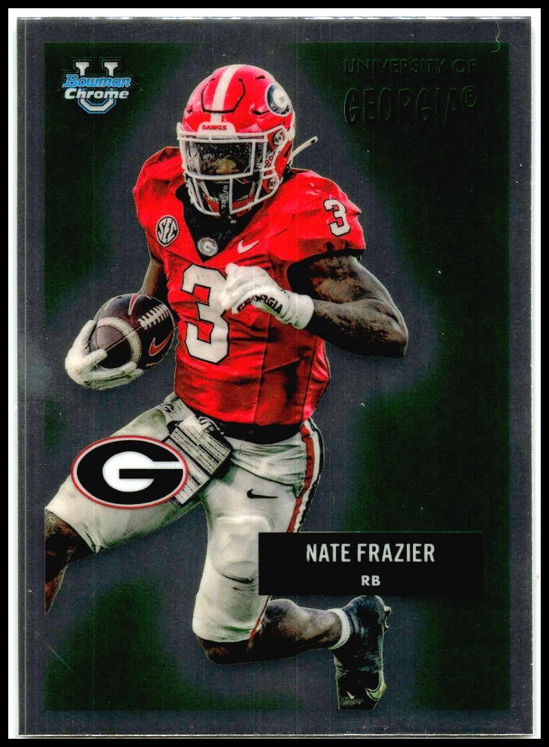 2025 Bowman Chrome University 1955 Bowman #55AV-6 Nate Frazier Georgia