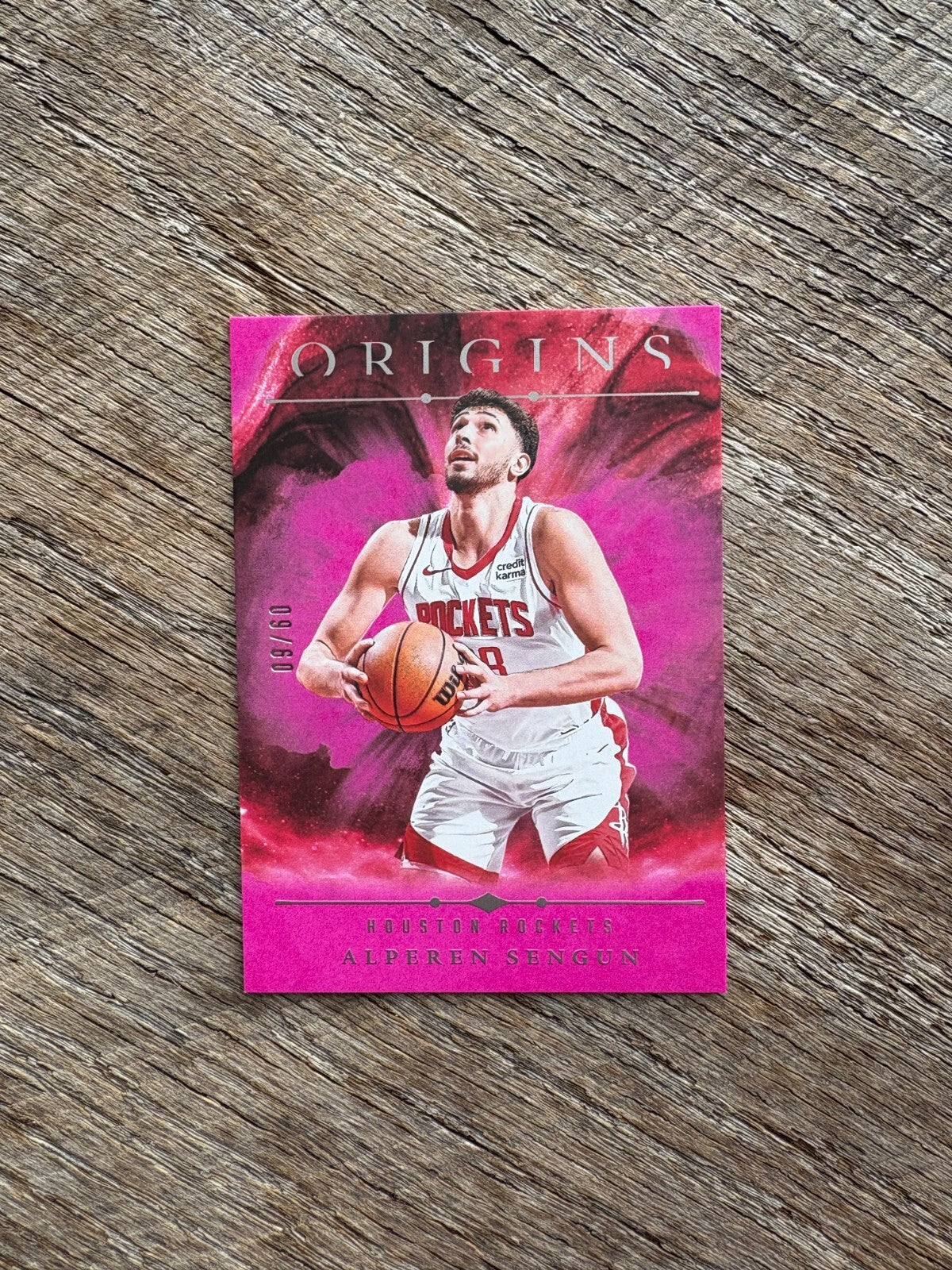 2024-25 Panini Origins #19 Alperen Sengun Pink /50 Houston Rockets