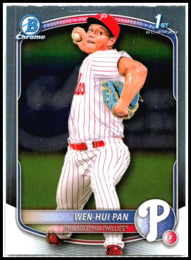 2025 Bowman Chrome Prospects #BCP-6 Wen-Hui Pan Philadelphia Phillies