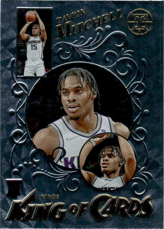 2021 Panini Illusions King of Cards #33 Davion Mitchell  Sacramento Kings