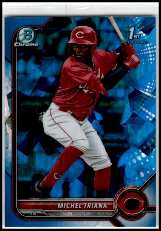 2022 Bowman Sapphire Edition #BCP-75 Michel Triana Cincinnati Reds