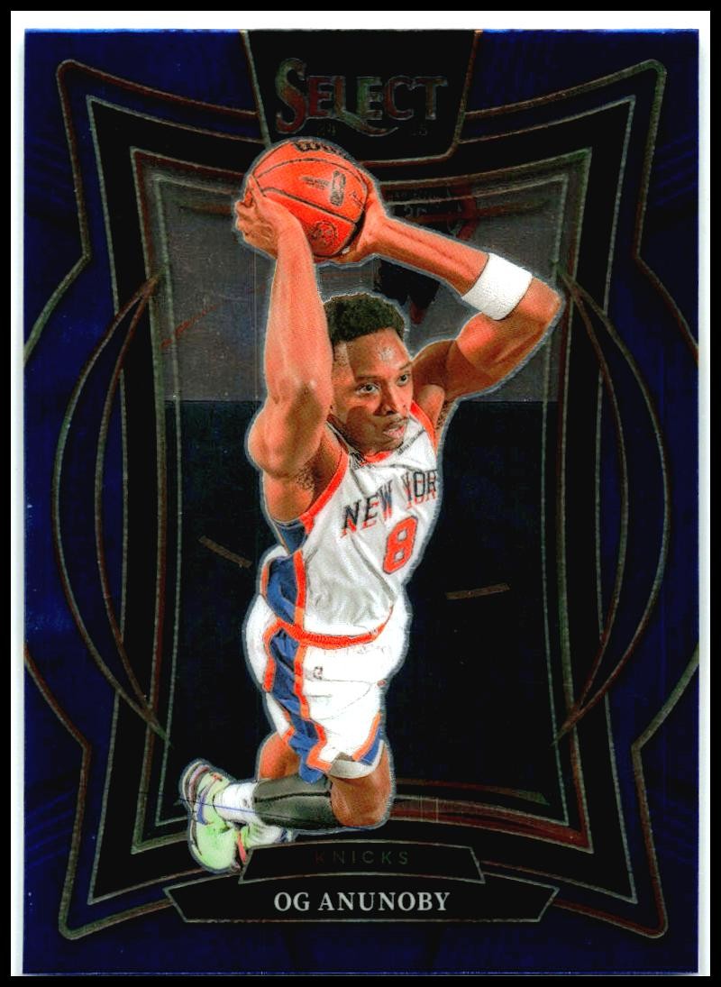 2024-25 Panini Select Blue #11 OG Anunoby New York Knicks