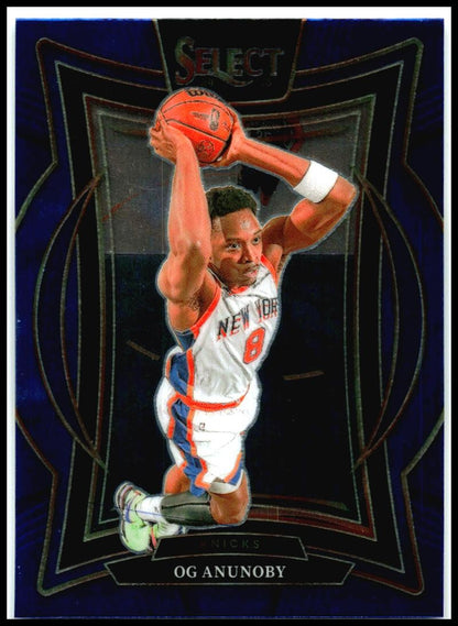 2024-25 Panini Select Blue #11 OG Anunoby New York Knicks
