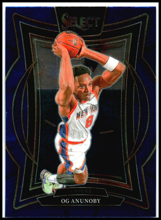 2024-25 Panini Select Blue #11 OG Anunoby New York Knicks