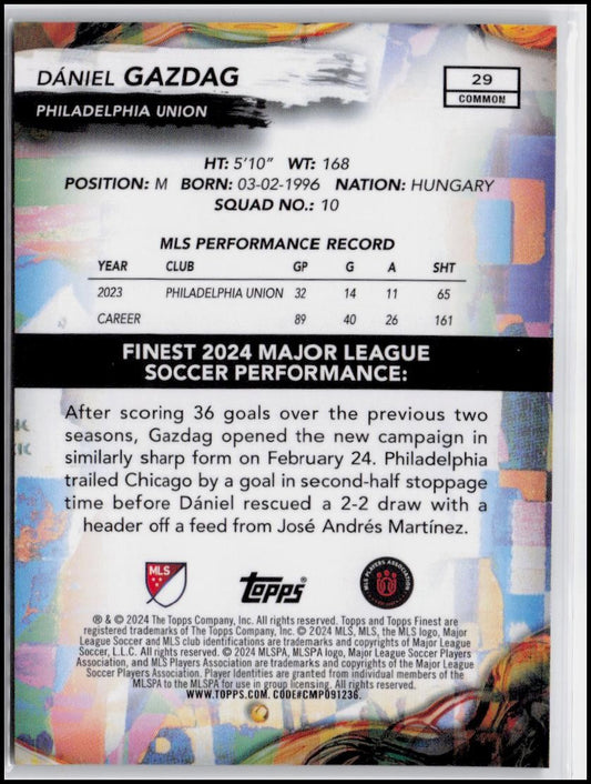 2024 Finest MLS #29 Dániel Gazdag