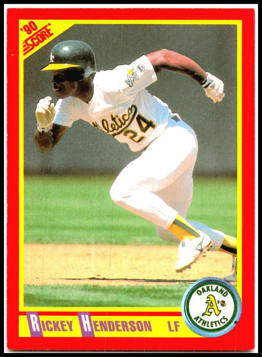 1990 Score #360 Rickey Henderson Oakland Athletics