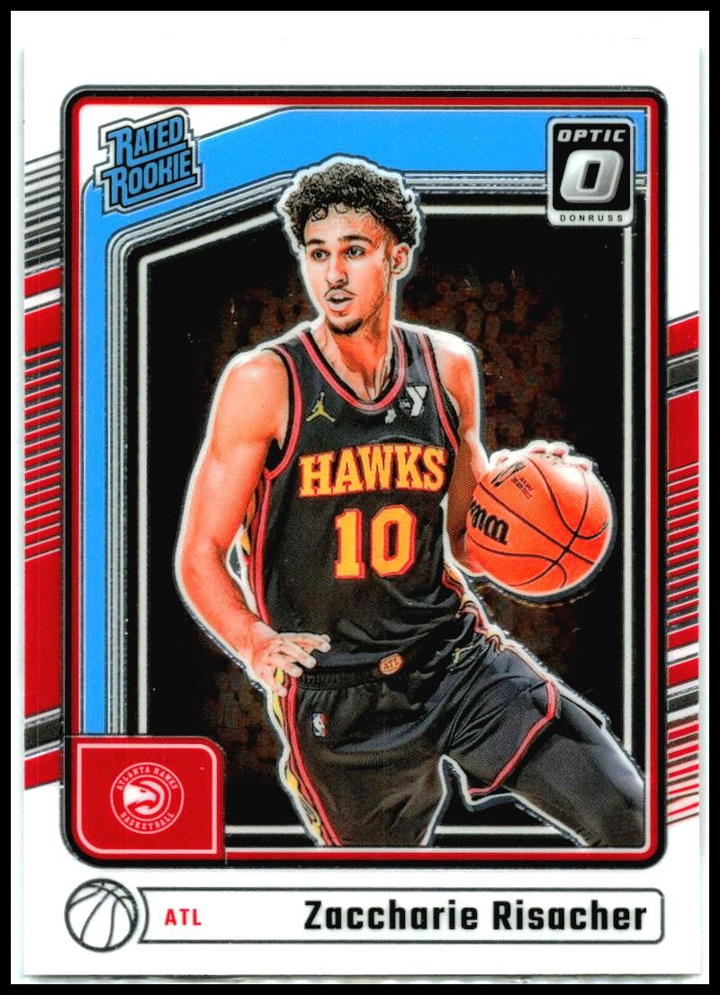 2024-25 Donruss Optic #268 Zaccharie Risacher Rookie Atlanta Hawks
