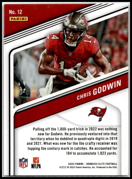 2023 Donruss Elite #12 Chris Godwin Tampa Bay Buccaneers