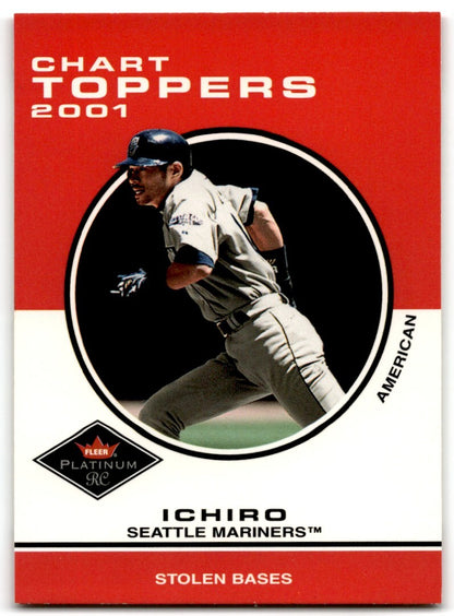 2001 Fleer Platinum Chart Toppers Ichiro Suzuki Seattle Mariners #420