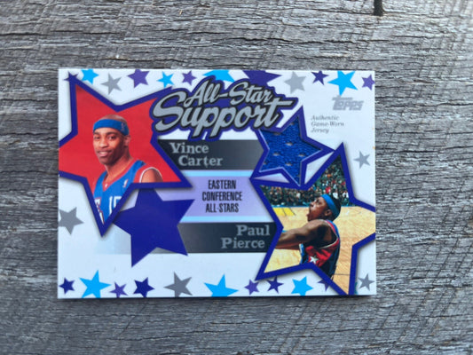 2004-05 Topps All-Star Support Relics #ASR-CP Vince Carter Paul Pierce  /250