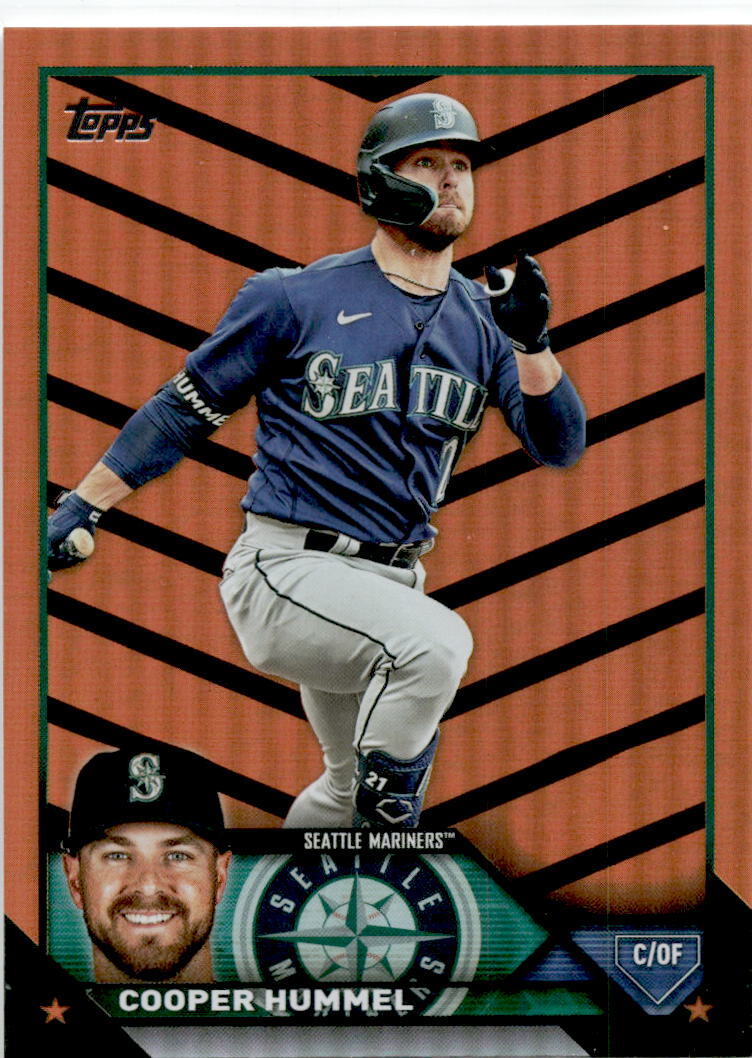 2023 Topps Update Orange and Black Foil #US295 Cooper Hummel Seattle Mariners