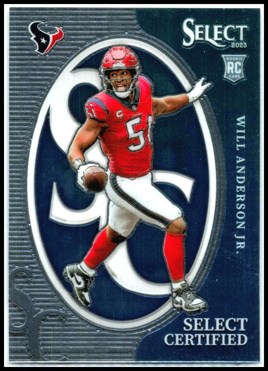 2023 Panini Select Select Certified Rookies #CRO-WAN Will Anderson Jr. Texans