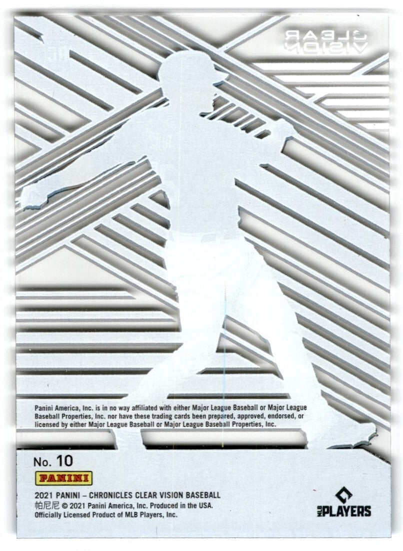 2021 2021 Panini Chronicles Clear Vision Keibert Ruiz Los Angeles Dodgers #10